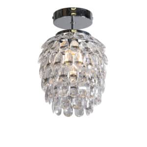 Trio Leuchten Art Deco Deckenlampe Stahl 19 cm dimmbar - Bling