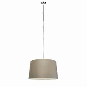 QAZQA Moderne Hängelampe Stahl mit Schirm 45 cm taupe - Cappo 1