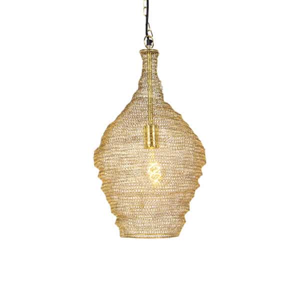 QAZQA Orientalische Hängelampe Gold 30 cm - Nidum