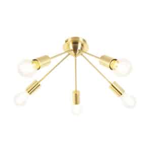 QAZQA Art Deco Deckenleuchte gold 5-flammig -Facil