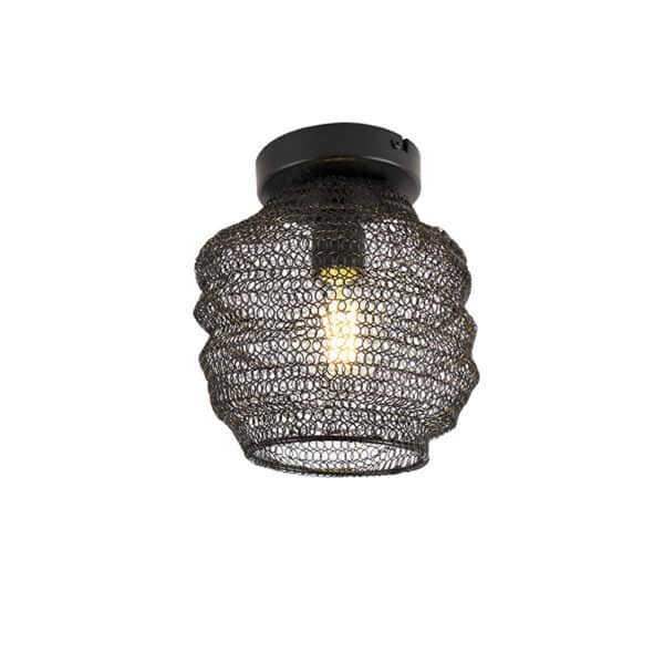 QAZQA Orientalische Deckenlampe schwarz - Nidum Bene