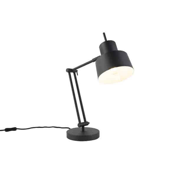 QAZQA Retro Tischlampe schwarz - Chappie