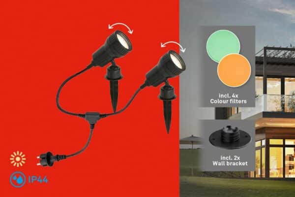 Briloner Leuchten LED Gartenstrahler "Terra" neutral