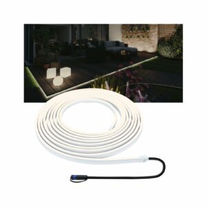 Paulmann LED Gartenstrahler "Plug & Shine Stripe Smooth Einzelstripe IP68 3000K 46W Weiß"