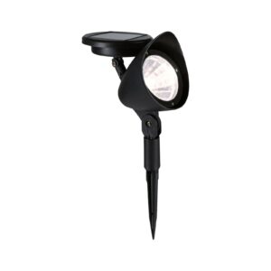 Paulmann LED Gartenstrahler "Solar Spot Solena IP44 3000K 2lm Schwarz"